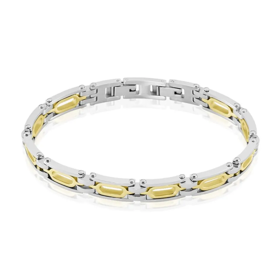 JOURDAN Bracelet Wild Acier Blanc Et Jaune* Bracelets
