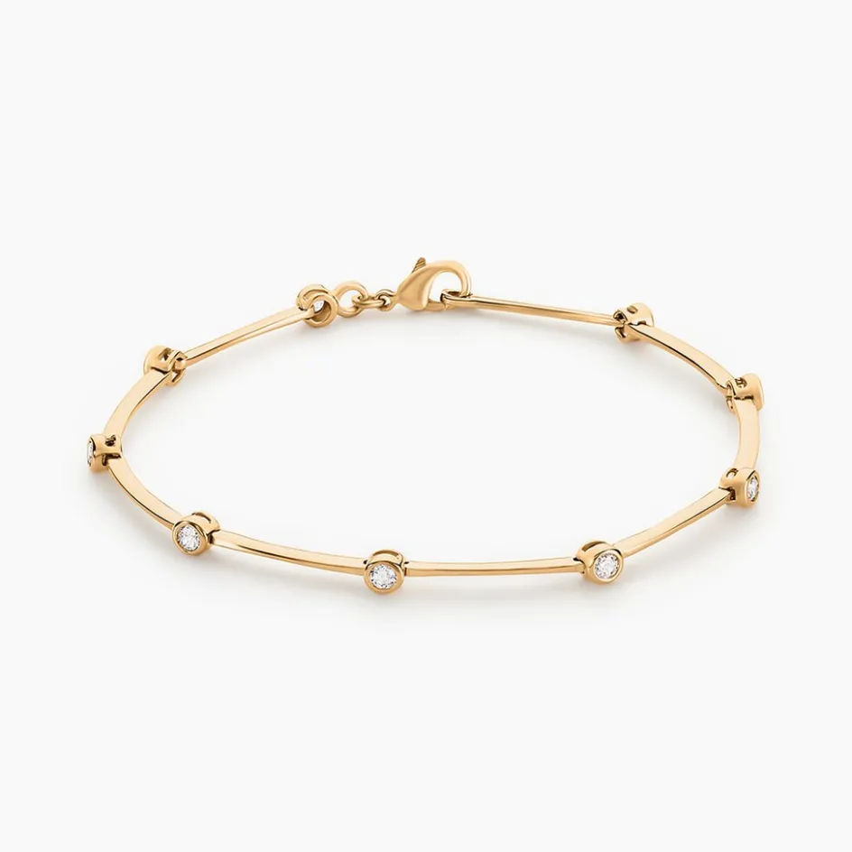 Clearance Histoire d'Or Bracelet Kaelig Plaqué Or Jaune Oxyde De Zirconium