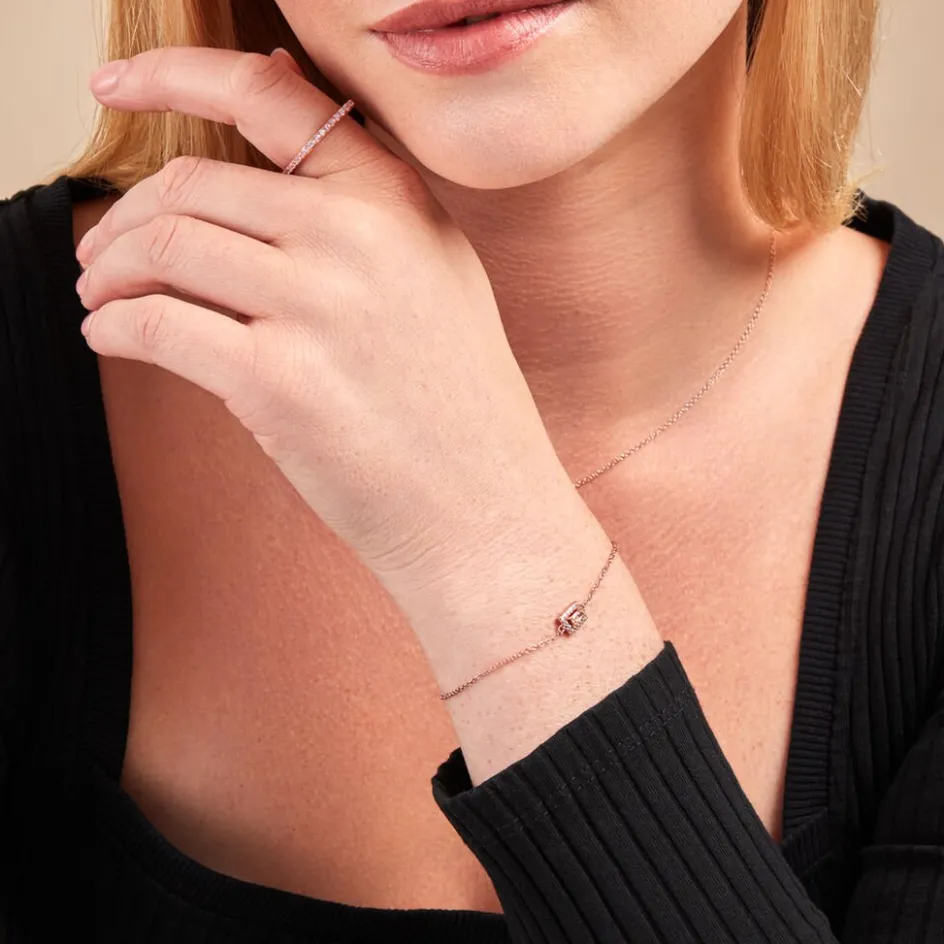 Histoire d'Or Bracelet Laurine Argent Rose Oxyde De Zirconium* Bracelets|Bracelets Fantaisie