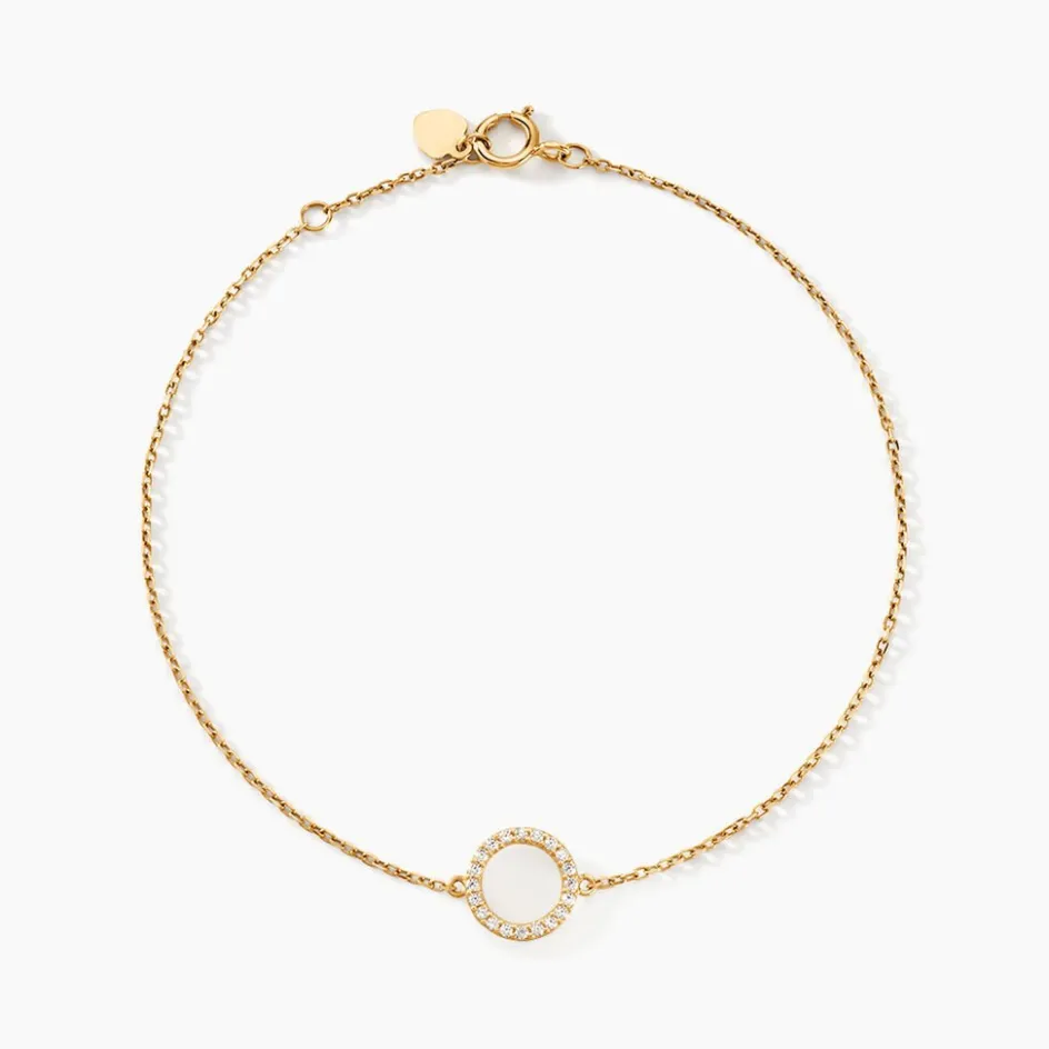 Clearance Histoire d'Or Bracelet Lim De Zirconium or jaune oxyde