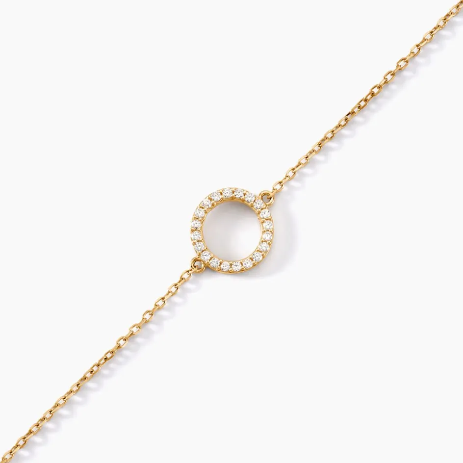 Clearance Histoire d'Or Bracelet Lim De Zirconium or jaune oxyde