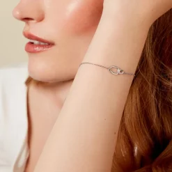 Best Histoire d'Or Bracelet Loline Argent Blanc Oxyde De Zirconium