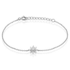 New Histoire d'Or Bracelet Lorraine De Zirconium argent blanc oxyde