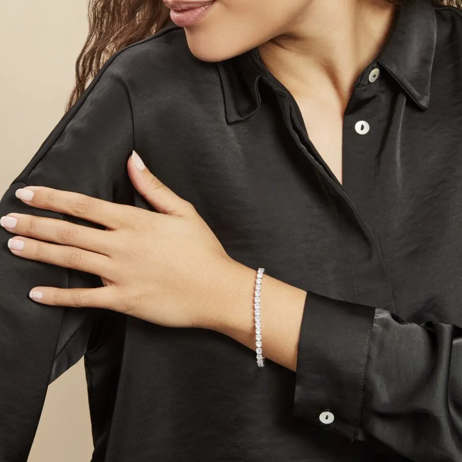 New Histoire d'Or Bracelet Lou-anne Argent Blanc Oxyde De Zirconium Blanc argent blanc oxyde zirconium