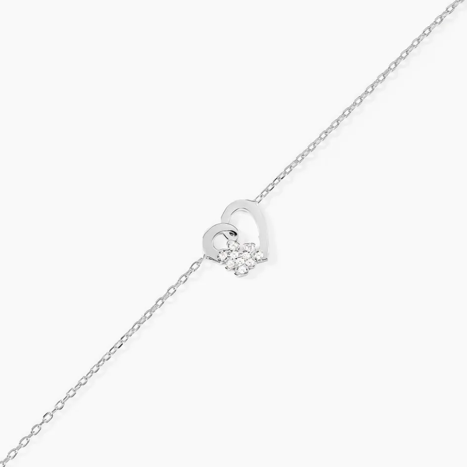 Sale Histoire d'Or Bracelet Lucianna Argent Blanc Oxyde De Zirconium