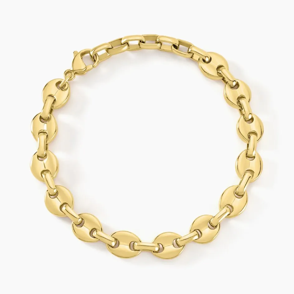 Outlet Histoire d'Or Bracelet Maille Cadia acier doré