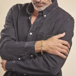 Outlet Histoire d'Or Bracelet Maille Cadia acier doré