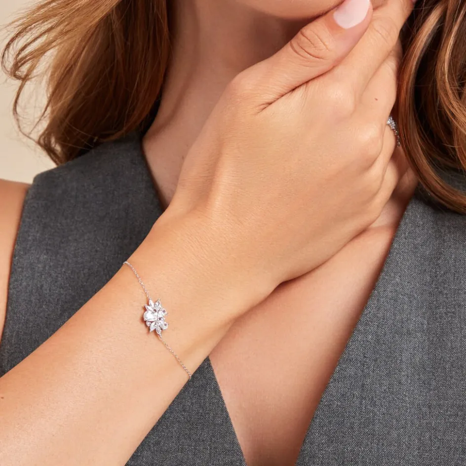 Sale Histoire d'Or Bracelet Marquis Or Blanc Oxyde De Zirconium