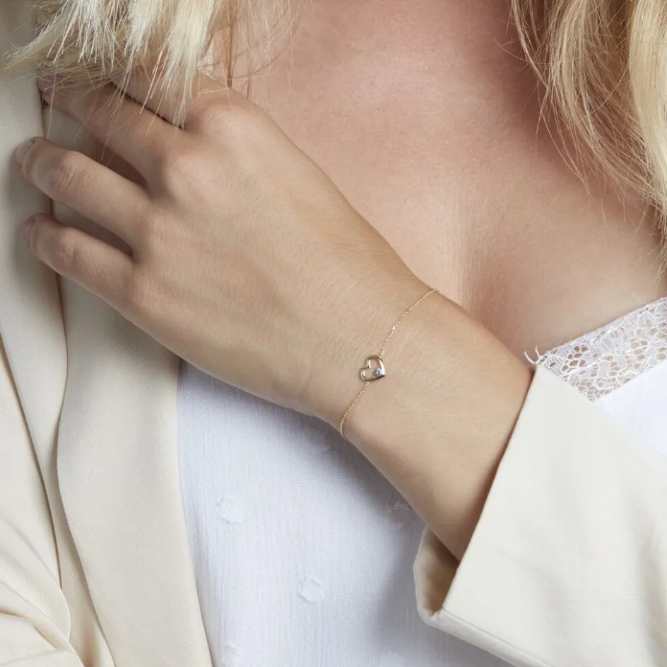 Outlet Histoire d'Or Bracelet Martella Or Jaune Saphir