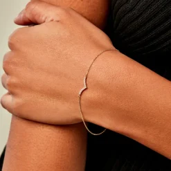 Sale Histoire d'Or Bracelet Mohini Or Jaune Oxyde De Zirconium