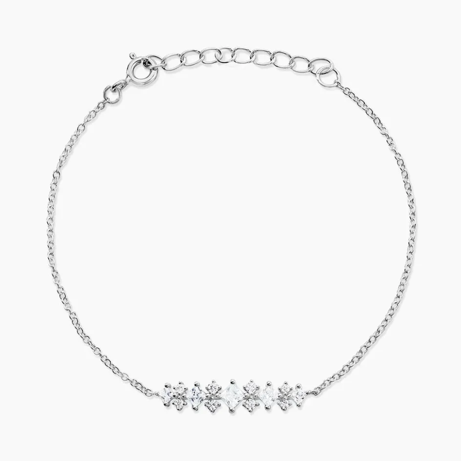 Best Histoire d'Or Bracelet Monique Argent Blanc Oxyde De Zirconium
