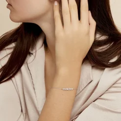 Best Histoire d'Or Bracelet Monique Argent Blanc Oxyde De Zirconium