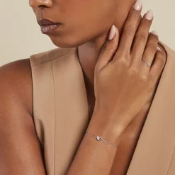 New Histoire d'Or Bracelet Myhalf De Zirconium argent blanc oxyde