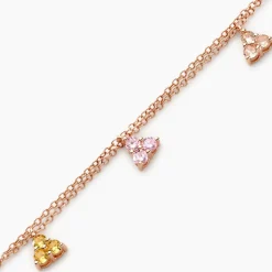 New Histoire d'Or Bracelet Nimbe Argent Rose Oxyde De Zirconium argent rose oxyde champagne