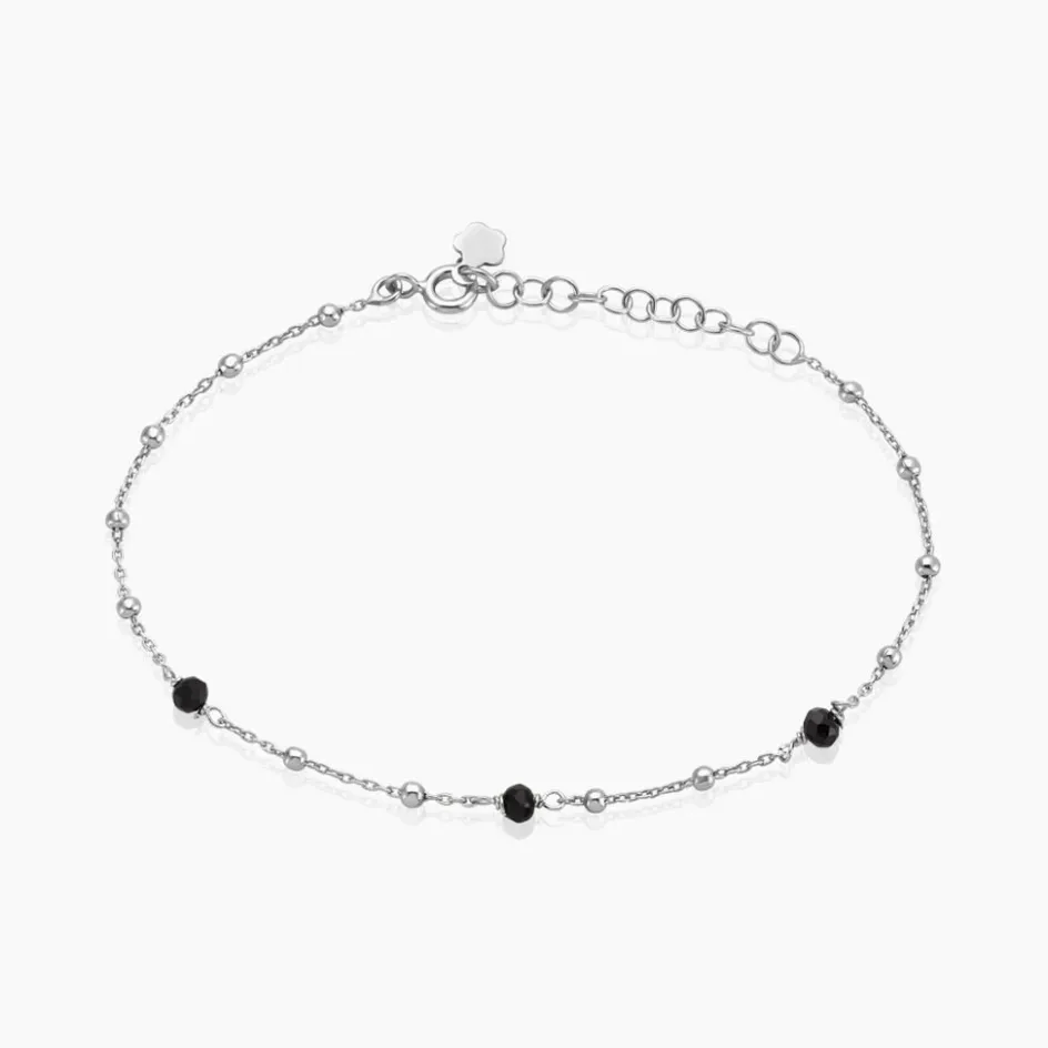 Best Histoire d'Or Bracelet Nissia Argent Blanc Verre