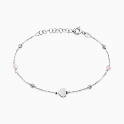 Clearance Histoire d'Or Bracelet Onelia Argent Blanc Cristal