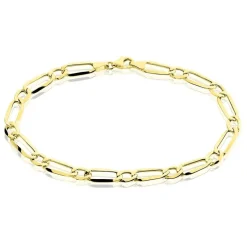 Outlet Histoire d'Or Bracelet Ophelio Maille Alternee 1/1 or jaune