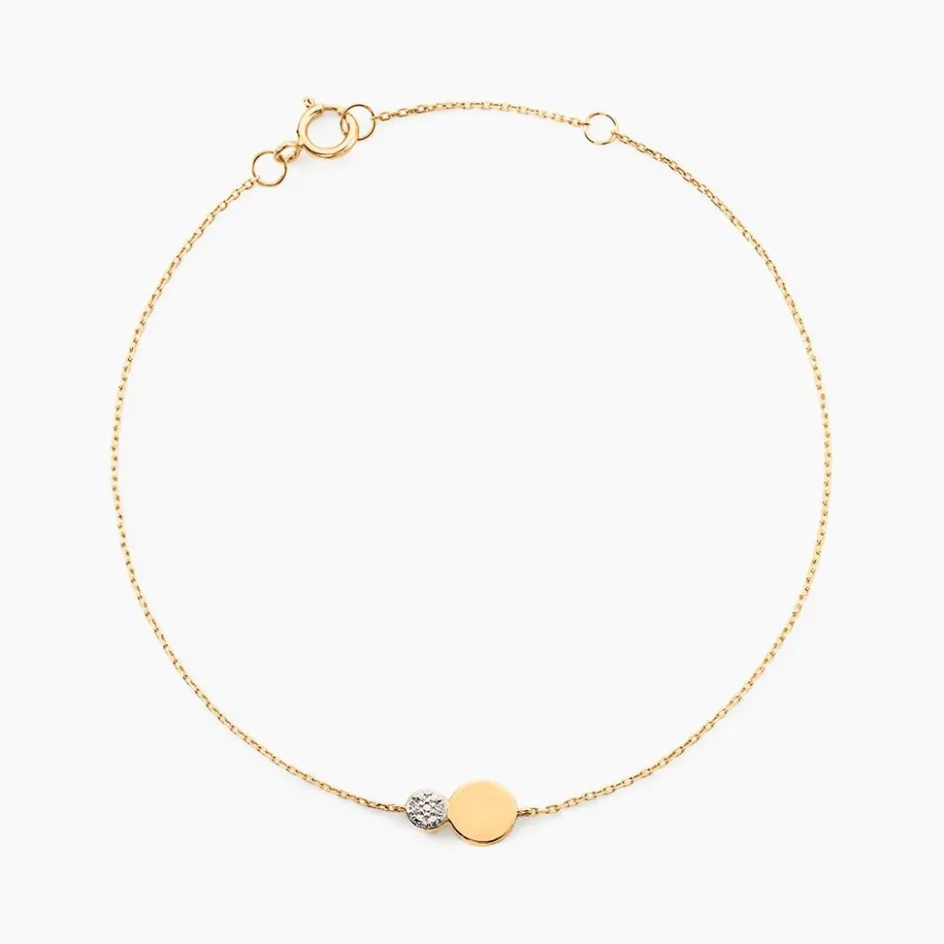 Clearance Histoire d'Or Bracelet Or Jaune Abihu Diamants
