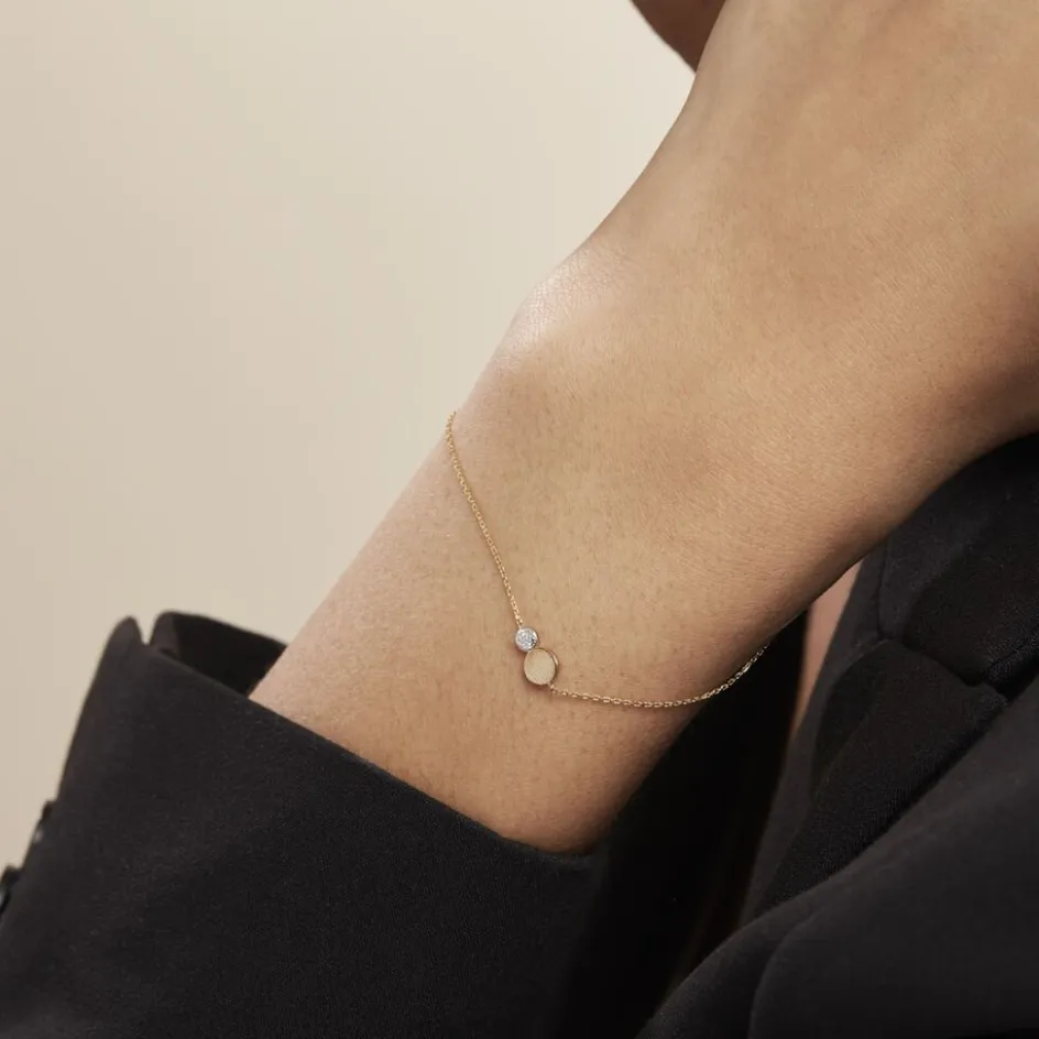 Clearance Histoire d'Or Bracelet Or Jaune Abihu Diamants