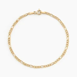 New Histoire d'Or Bracelet Caméo Maille Alternée 1/3 or jaune