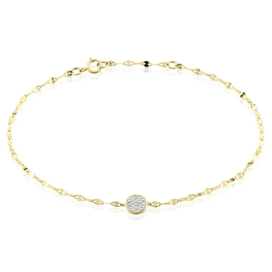 Best Histoire d'Or Bracelet Or Jaune Luminata Diamants