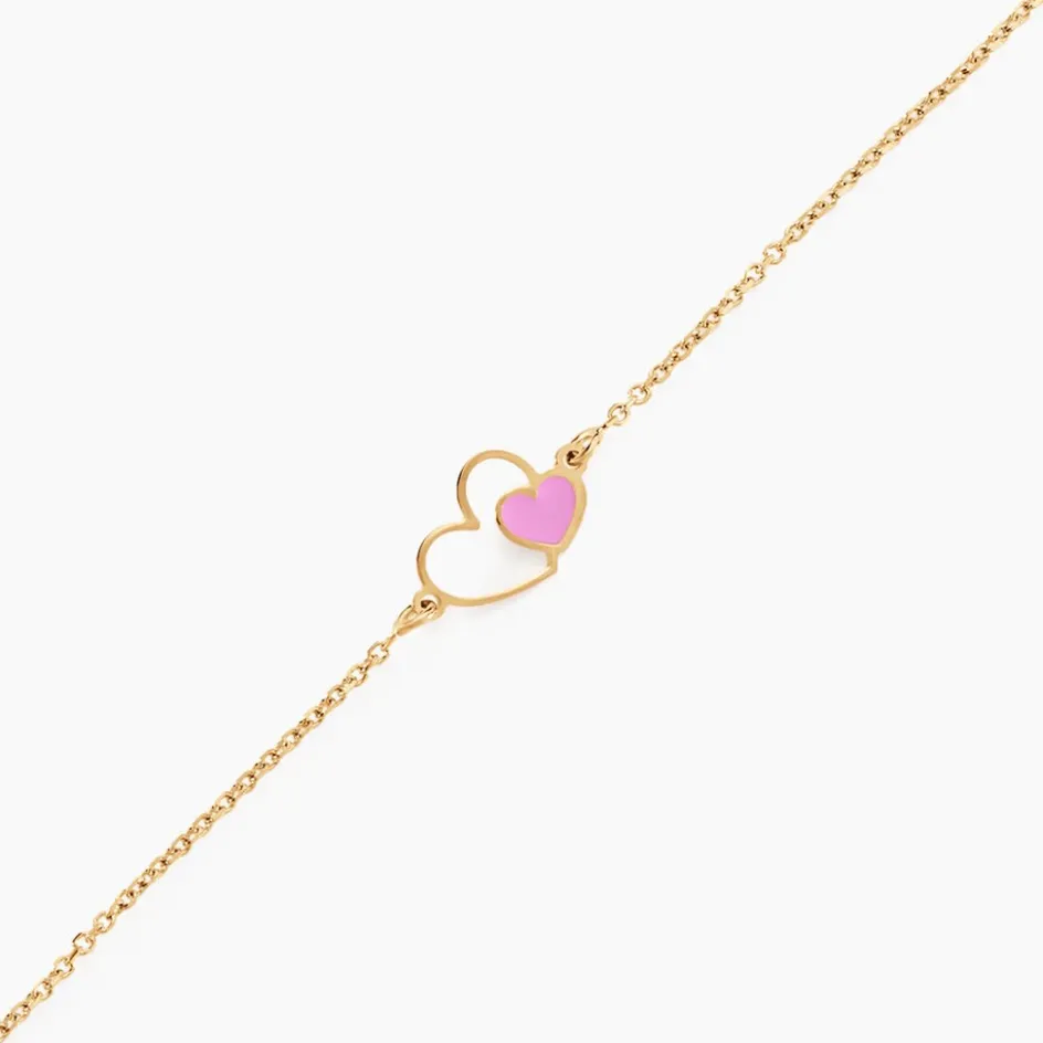 Best Histoire d'Or Bracelet Or Jaune Mai Lan Smalto