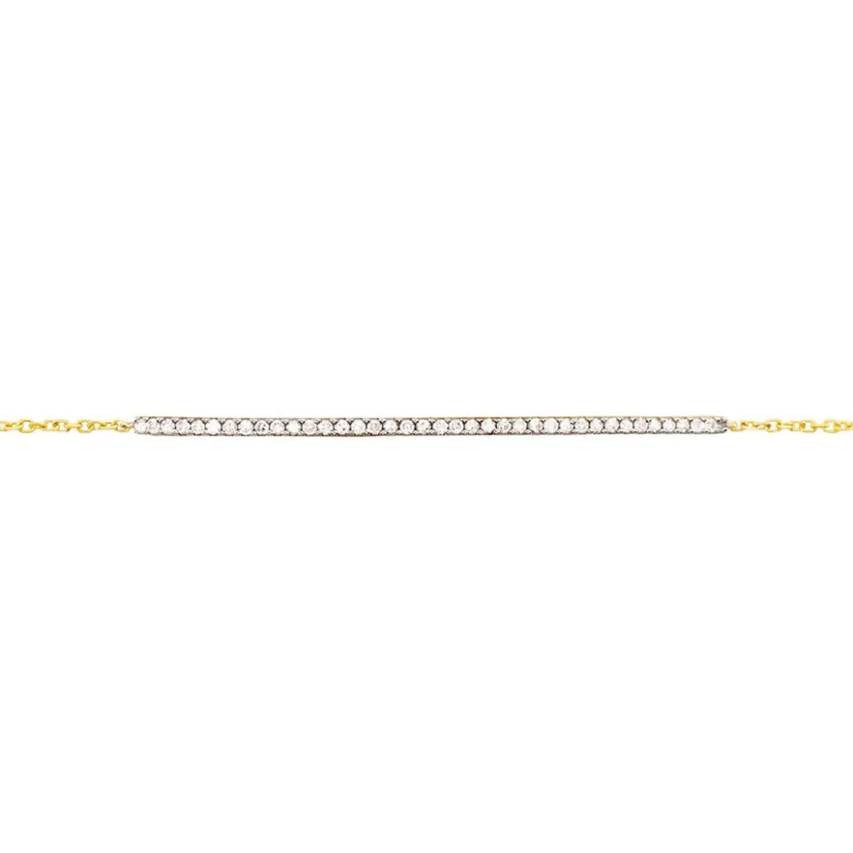 Clearance Histoire d'Or Bracelet Or Jaune Nalania Diamant or jaune diamant