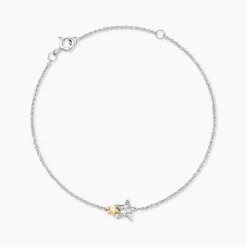 Outlet Histoire d'Or Bracelet Or Jaune Oxyde De Zirconium