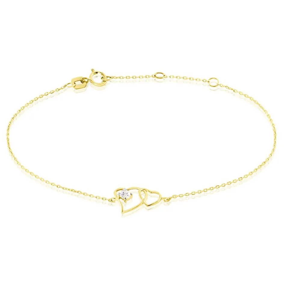 Clearance Histoire d'Or Bracelet Or Jaune Shiela Oxyde