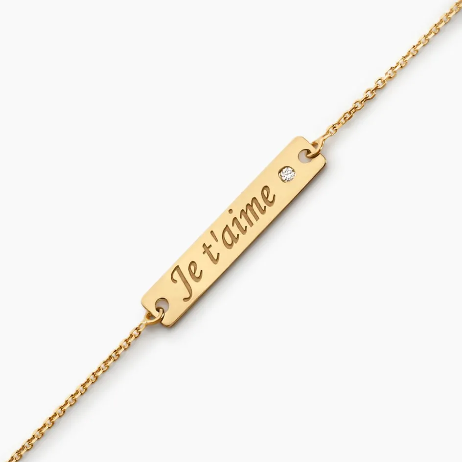 Sale Histoire d'Or Bracelet Or Jaune Xaverianne Oxyde