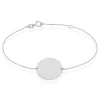 Outlet Histoire d'Or Bracelet Pastille Gravable Or Blanc