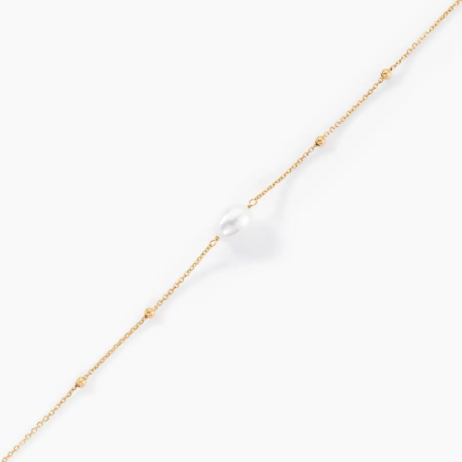 Best Histoire d'Or Bracelet Pearly Or Jaune Perle De Culture