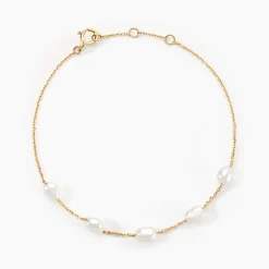 Clearance Histoire d'Or Bracelet Persephone Or Jaune Perle De Culture