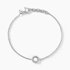 Clearance Histoire d'Or Bracelet Peytone Argent Blanc