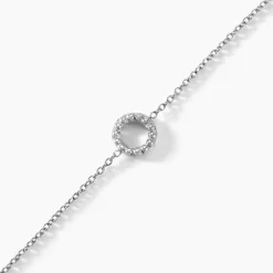 Clearance Histoire d'Or Bracelet Peytone Argent Blanc