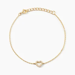 Clearance Histoire d'Or Bracelet Phanie Argent Jaune Oxyde De Zirconium