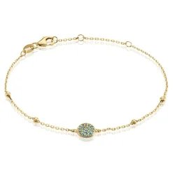 Outlet Histoire d'Or Bracelet Plaqué Or Jaune Mikayla Oxydes De Zirconium