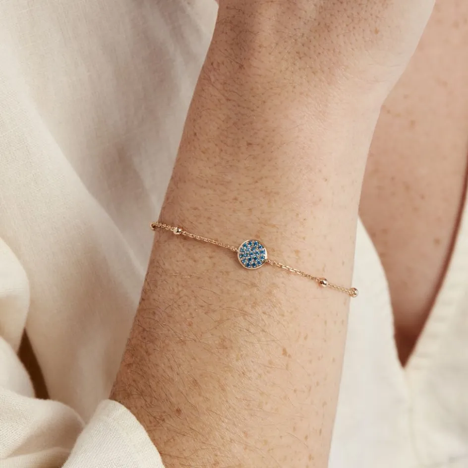 Outlet Histoire d'Or Bracelet Plaqué Or Jaune Mikayla Oxydes De Zirconium