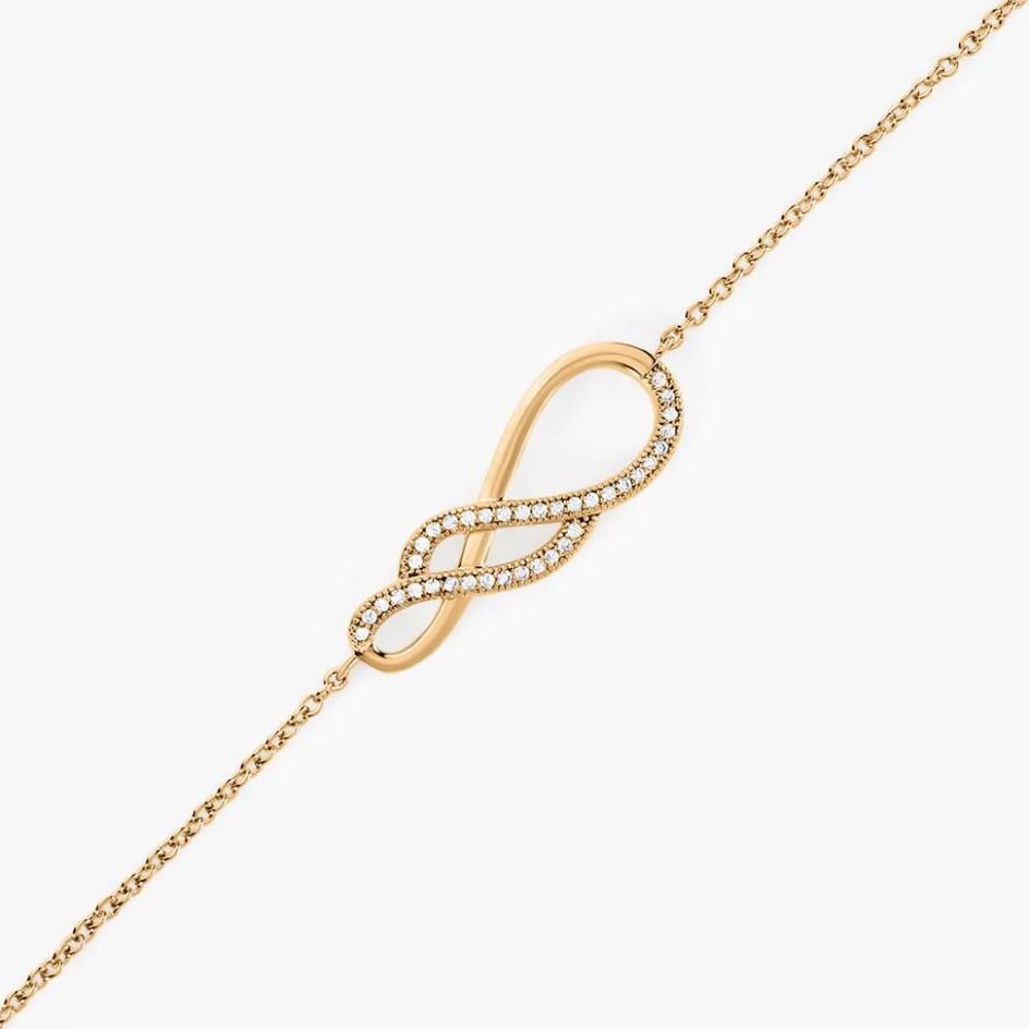 Outlet Histoire d'Or Bracelet Rajah Plaqué Or Jaune Oxyde De Zirconium