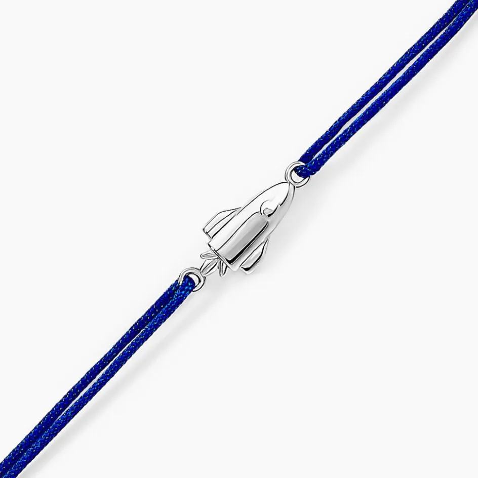 Outlet Histoire d'Or Bracelet Raven Argent Blanc