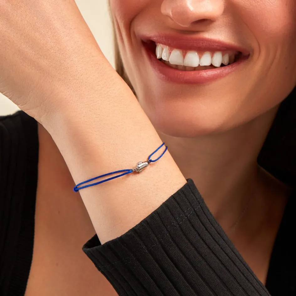 Outlet Histoire d'Or Bracelet Raven Argent Blanc