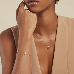 Best Histoire d'Or Bracelet Rosae Plaque Or Jaune