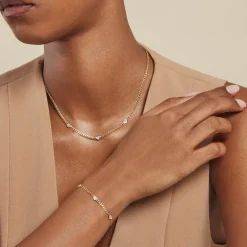 Outlet Histoire d'Or Bracelet Sweetheart Or Jaune Nacre