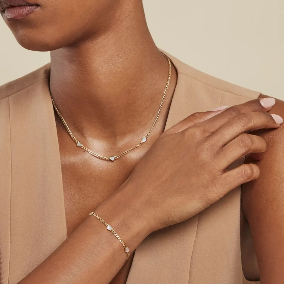 Outlet Histoire d'Or Bracelet Sweetheart Or Jaune Nacre