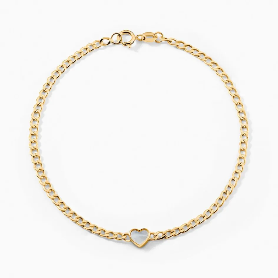 Outlet Histoire d'Or Bracelet Sweetheart Or Jaune Nacre