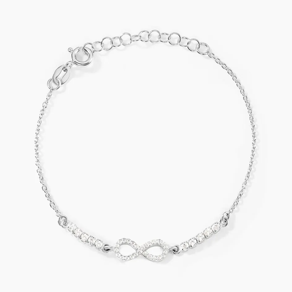 Clearance Histoire d'Or Bracelet Syliana Argent Blanc Oxyde De Zirconium