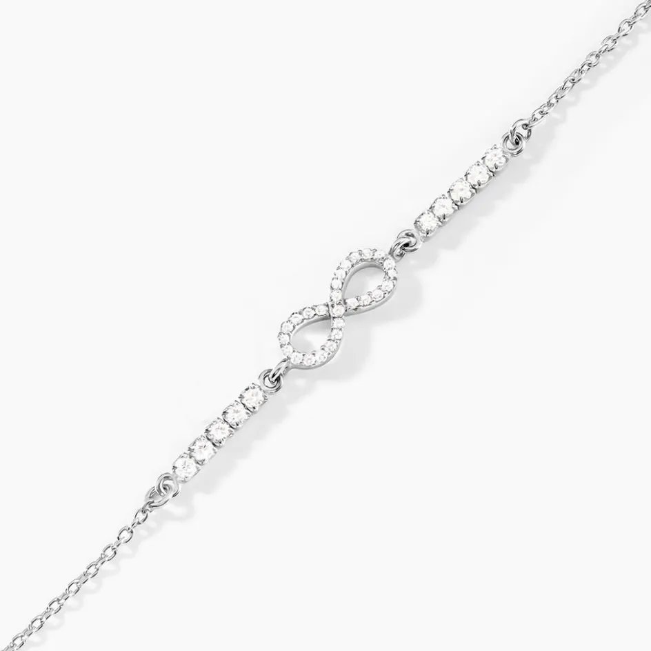 Clearance Histoire d'Or Bracelet Syliana Argent Blanc Oxyde De Zirconium