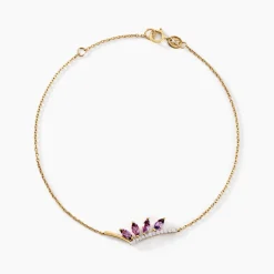 Clearance Histoire d'Or Bracelet Tiara Or Jaune Améthyste Oxyde De Zirconium or jaune améthyste violet