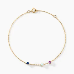 Clearance Histoire d'Or Bracelet Universe Or Jaune Topaze Améthyste