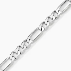 Sale Histoire d'Or Bracelet Vivian Maille Alternee 1/3 Argent Blanc